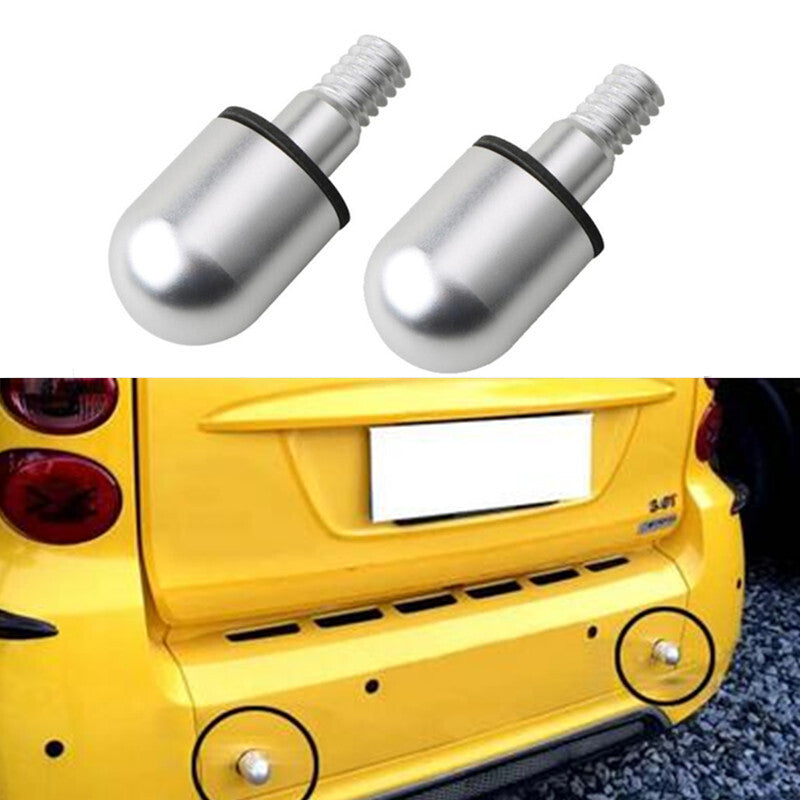 Car Silver Aluminum Bumper Spike Round Nail Guard Collision Protector for Smart