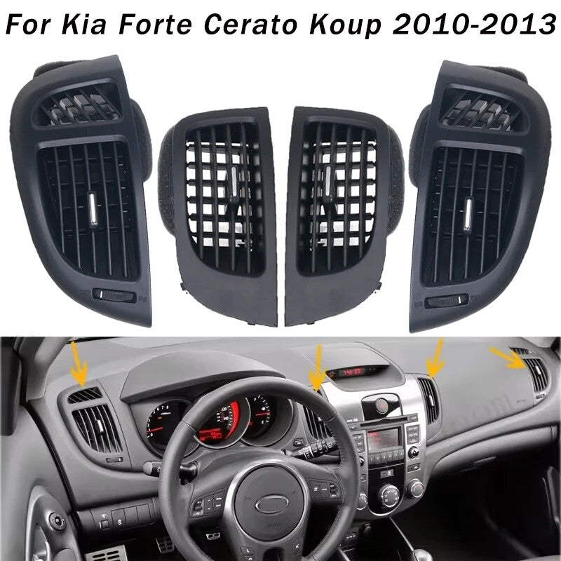 1 Set for Kia Forte Cerato Koup 2010-2013 Front Dash Board Air Conditioner Vents
