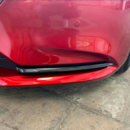For Mazda6 Atenza 2018-2021 Carbon Fiber Look Front Fog Light Lamp Eyelid Trim