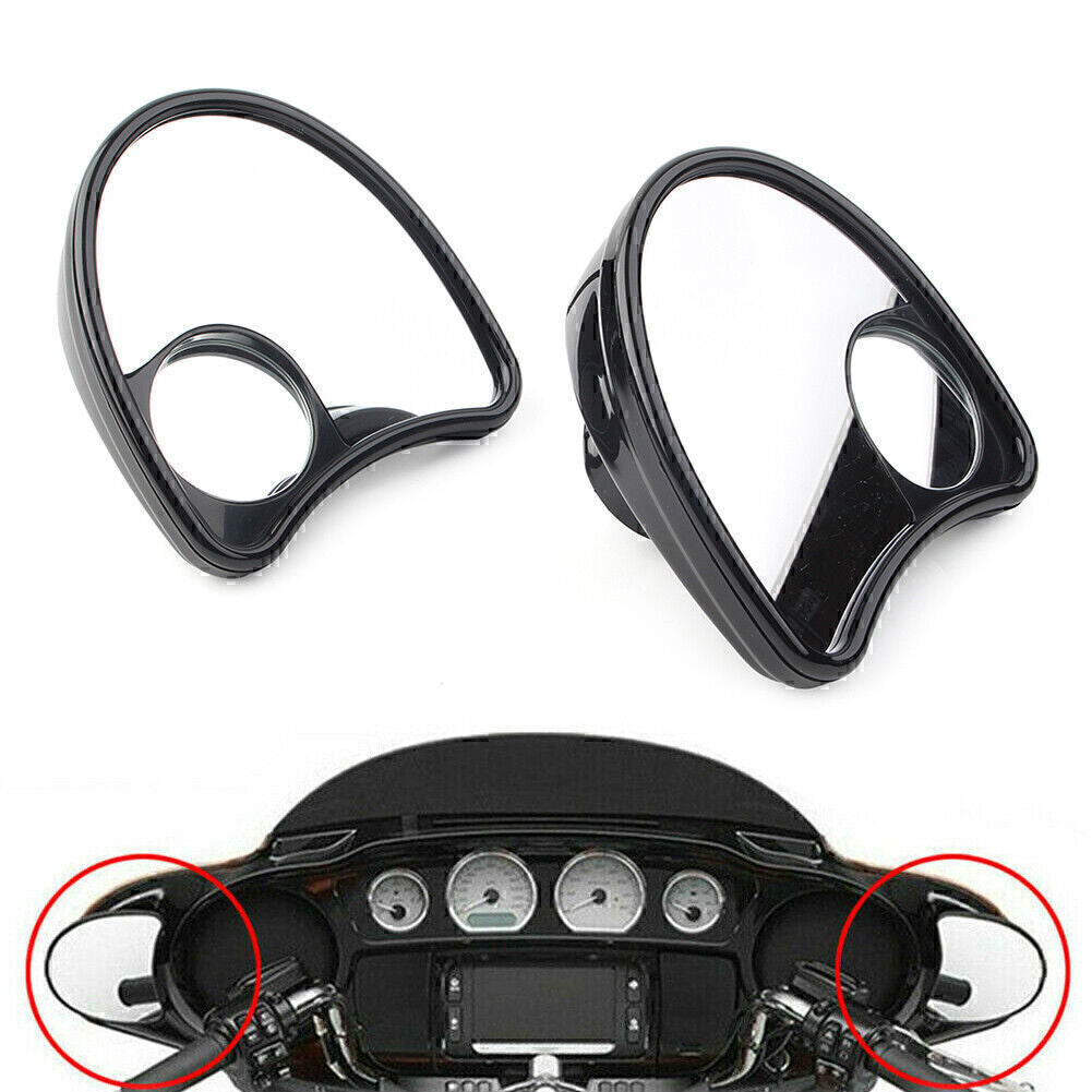 Rear Side Wide Angle Blind Spot Mirror Fairing Mount For Touring Street Glide po Q