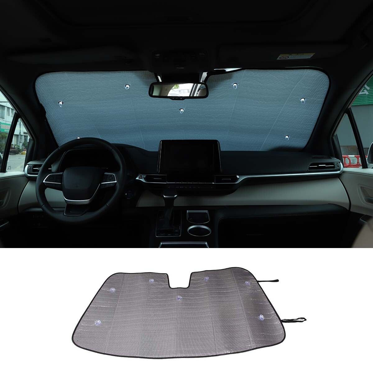 Front windshield sunshade decorative sunshade for Honda Pilot 2016-2022 in the United States- v