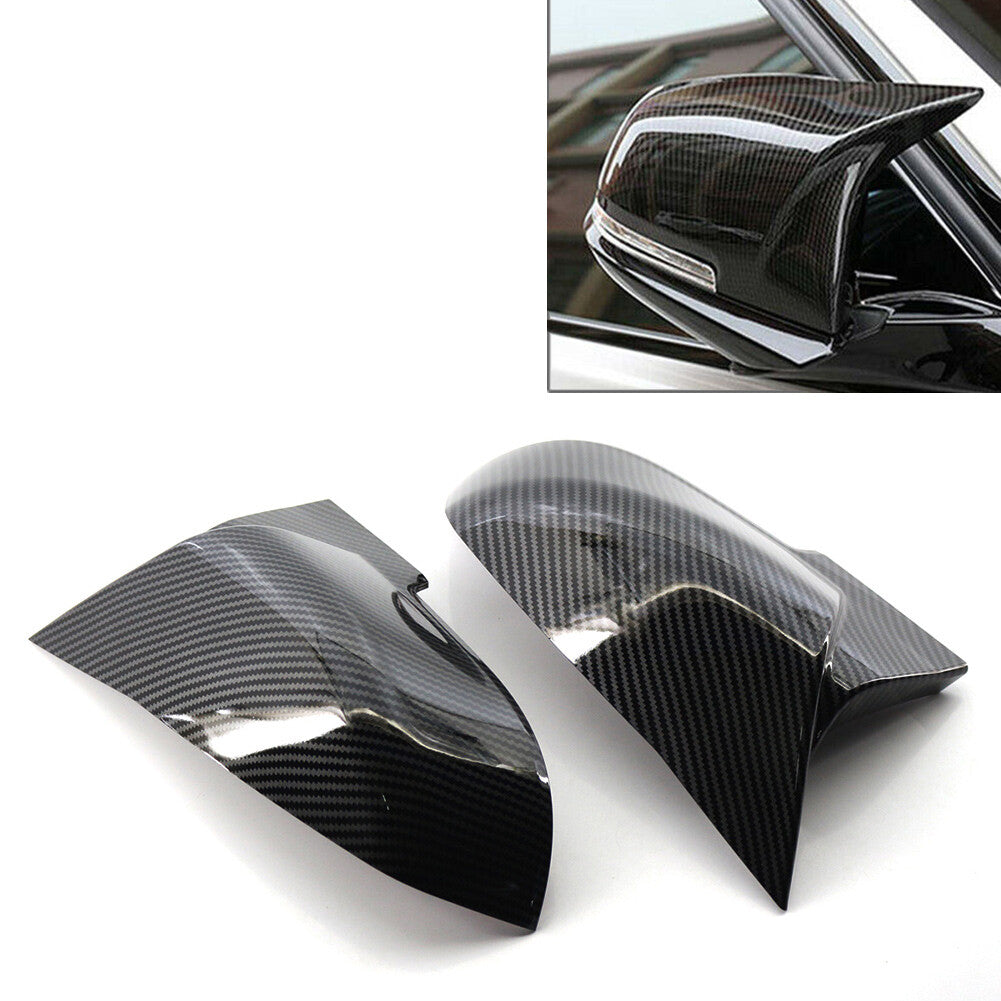1 Pair Rearview Mirror Cover Caps for BMW 1 2 3 4 Series X1 M2 I3 I3S