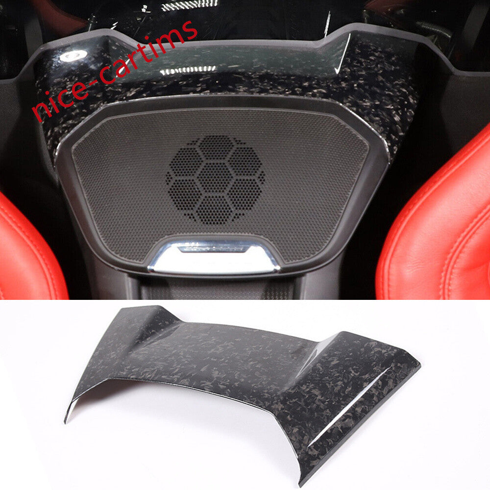 Forged Carbon Fiber Rear Speaker Upper Panel Cover for Corvette C8 2020-24 Coupe