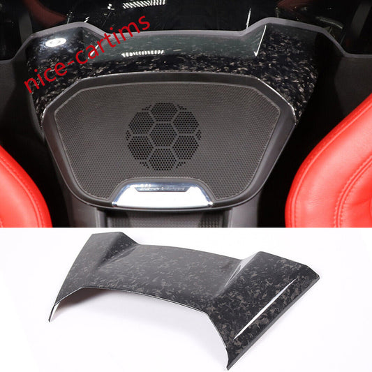 Forged Carbon Fiber Rear Speaker Upper Panel Cover for Corvette C8 2020-24 Coupe