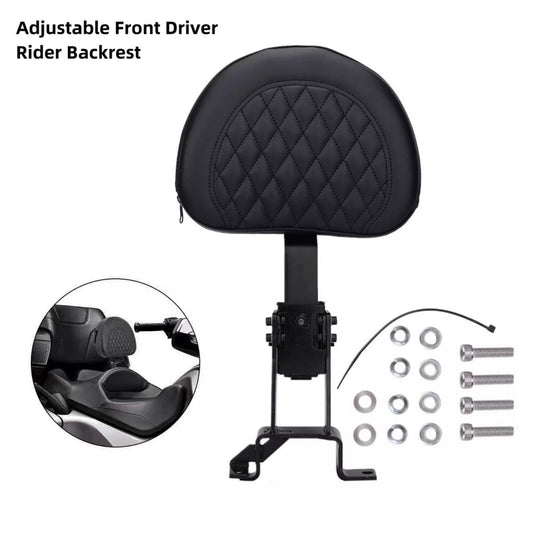 Front Driver Rider Black Backrest Fit For Indian 2016-2023 Chieftain Dark Horse