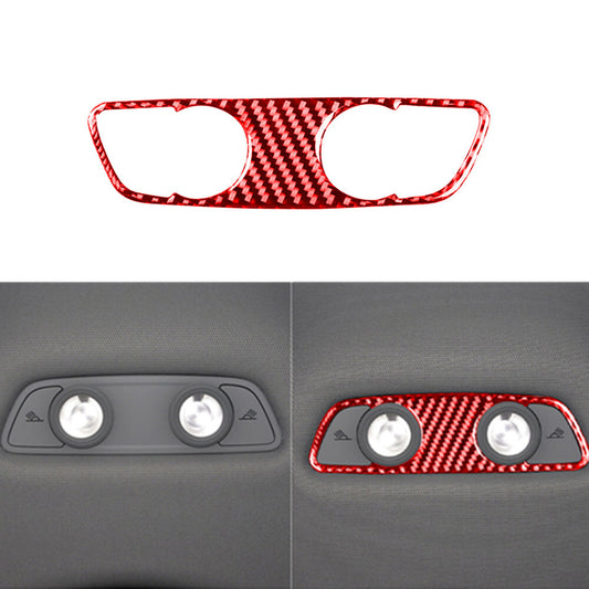 Red Carbon Fiber Front Window Lift Panel Trim For Land for Range Rover Sport 2014-17 v