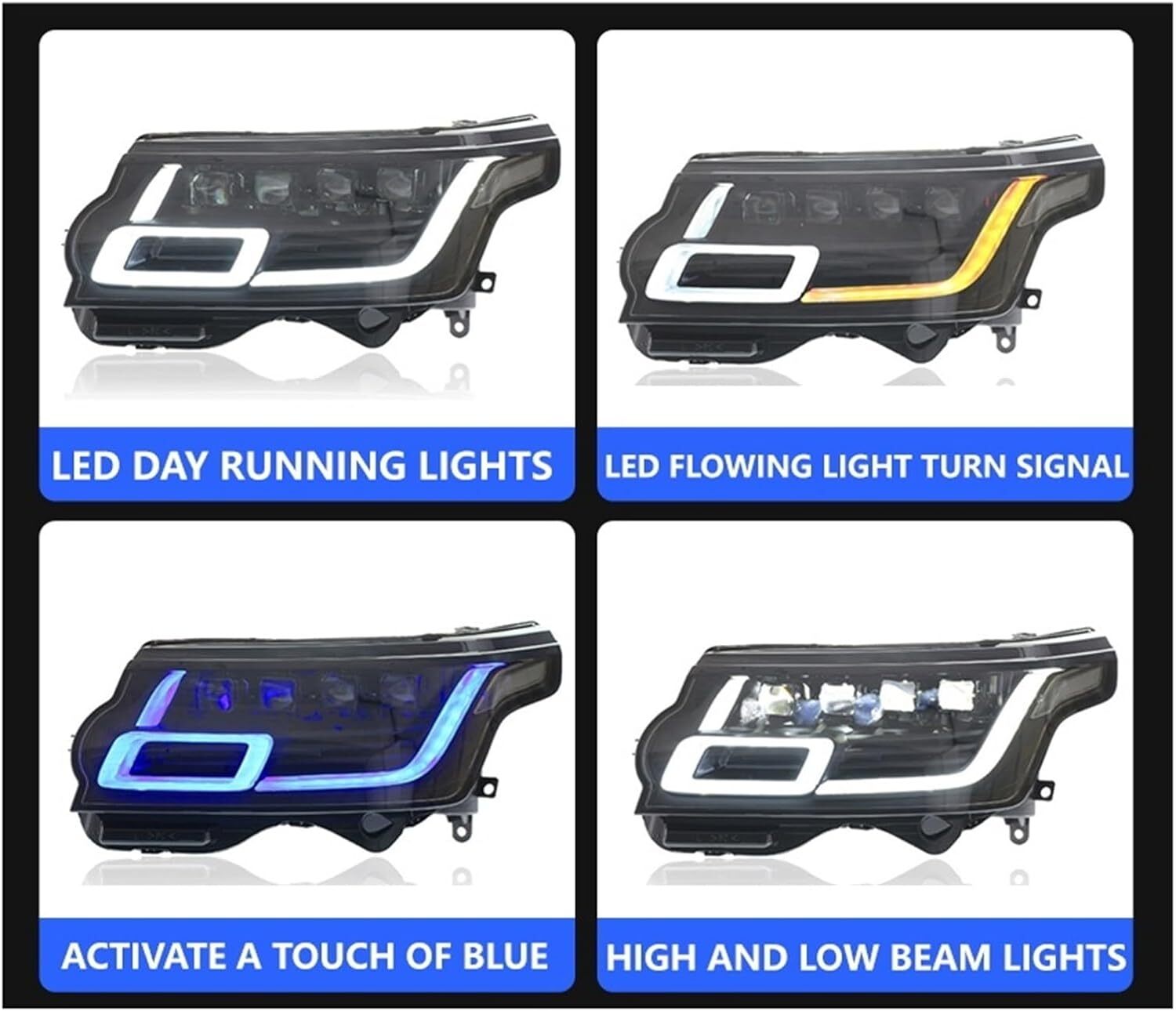 LED headlight assembly for Land Rover for Range Rover Vogue 2013 - 2023 (24 models)