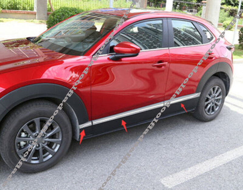 for Mazda CX-30 2020-2022 Stainless Car Body Door Side Molding Sill Guard Cover