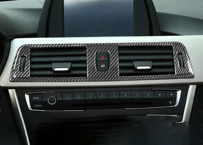 for BMW 3 4 Series GT 2014-2018 Carbon Fiber Middle Air Outlet Vent Cover Trim