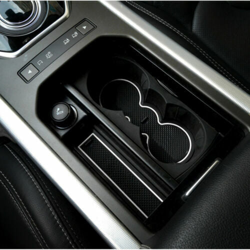 Car Gate Slot Mat for Land Rover for Range Rover Evoque 2012 ~ 2018 Cup Holders Mat
