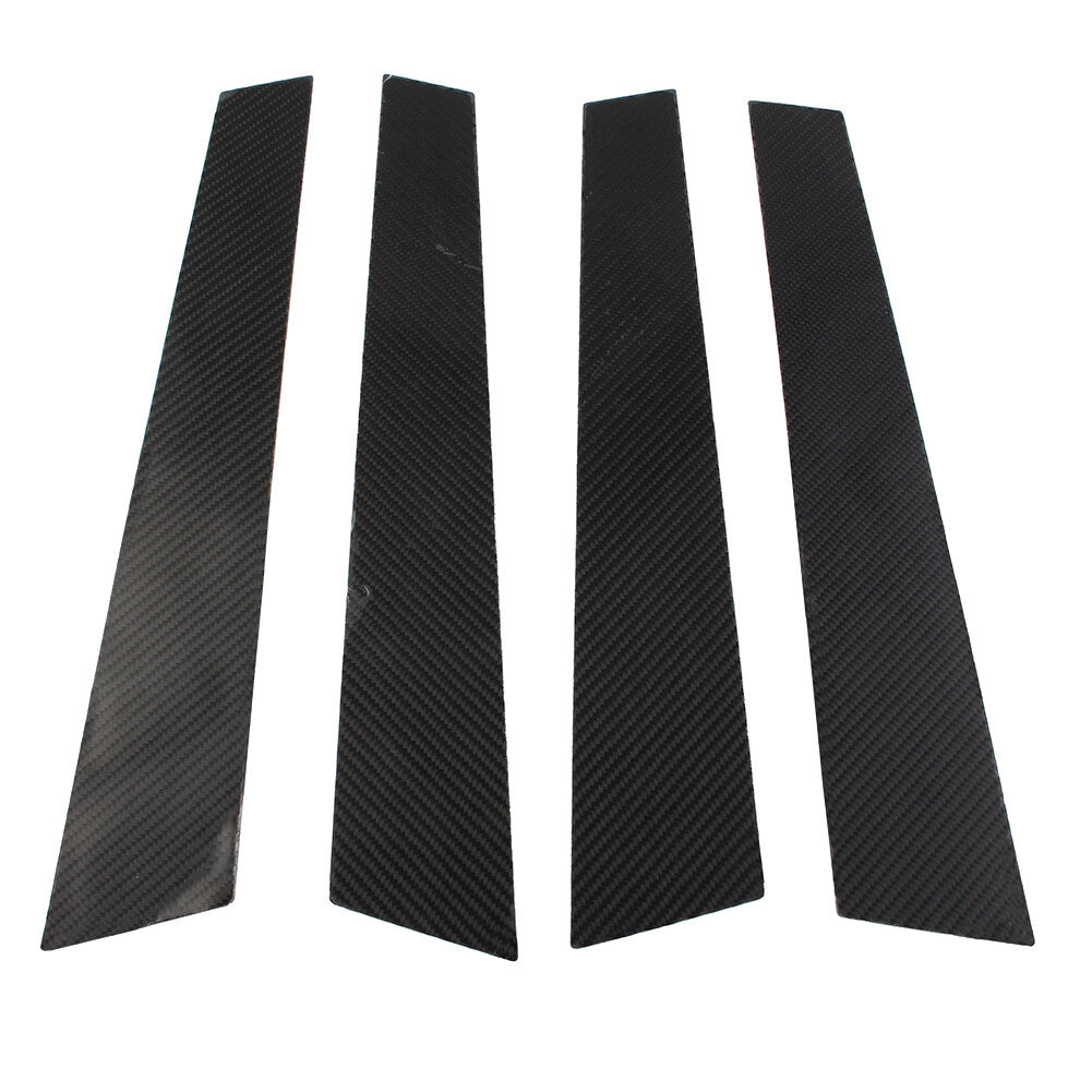 For Porsch for Panamera 2009-2016 4x Carbon Fiber Set Pillar Posts Door Window Trim