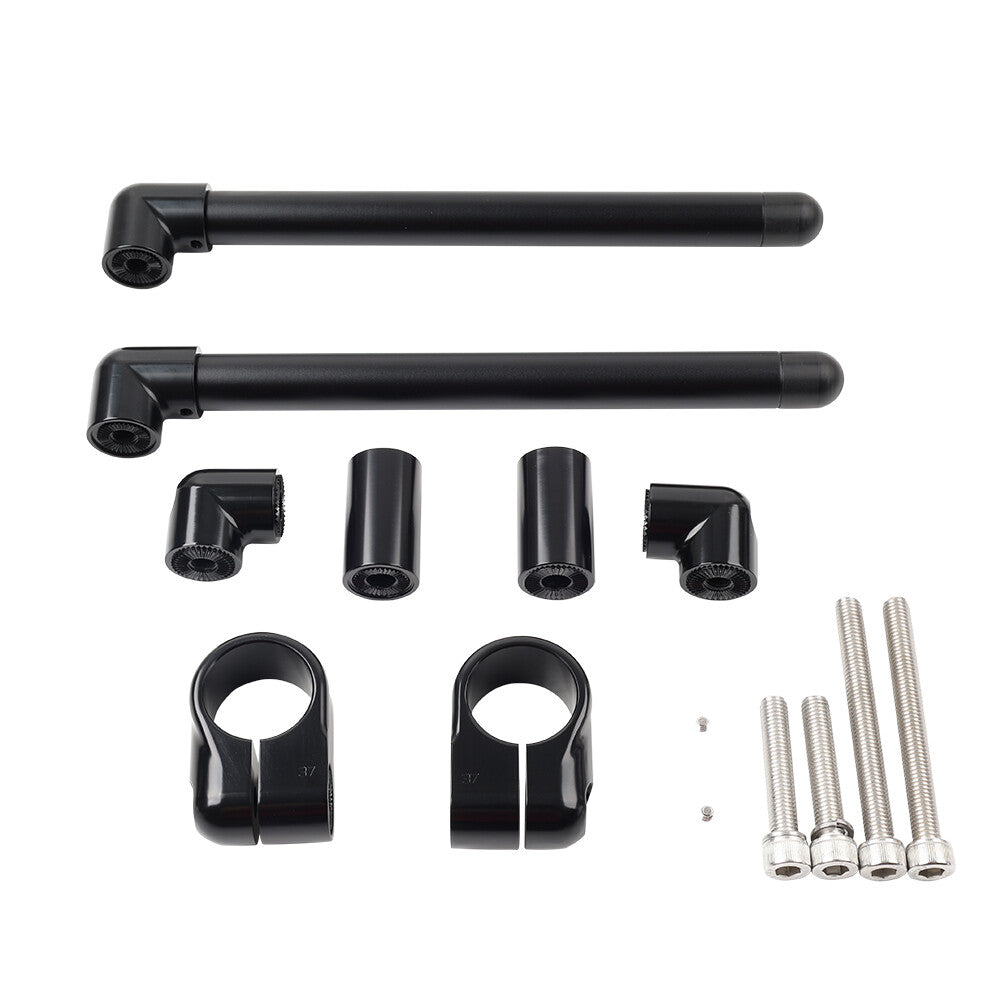 37MM Cafe Racer Bars 7/8 Motorcycle Universal Clip-On Handlebar Fork Tube