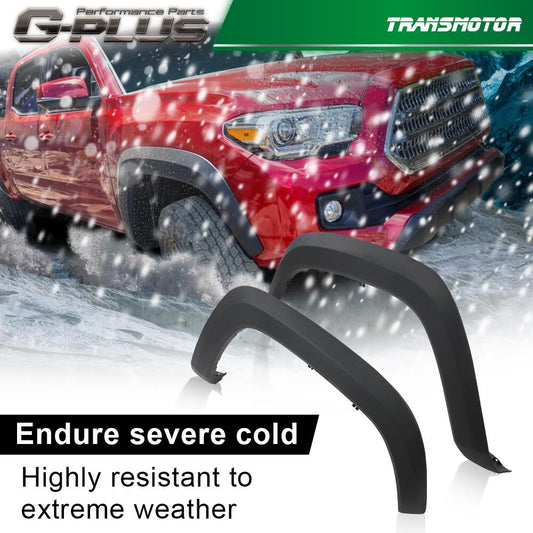 Fanta flares are suitable for 2016-2023 for Toyota Tacoma front-wheel drive and passenger-side new models. Q