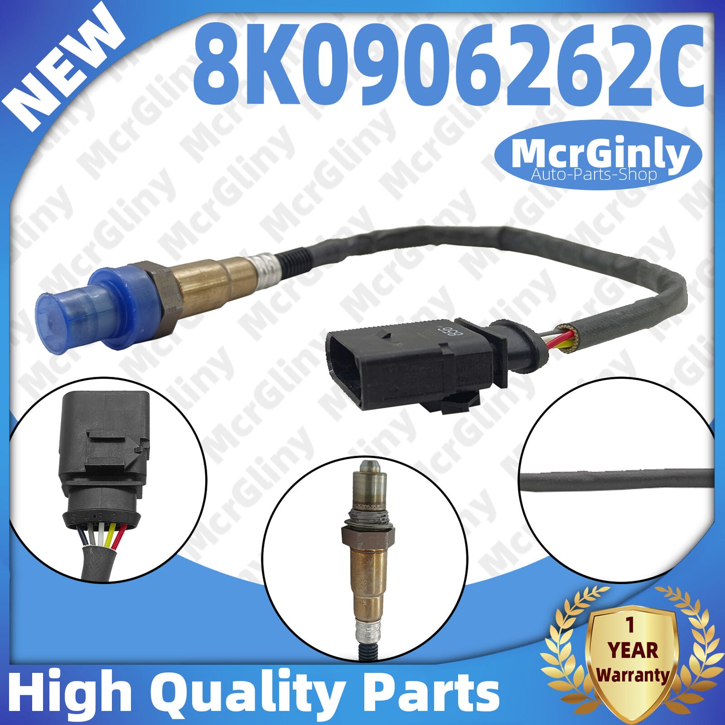 The upstream oxygen sensor 06L906262G is suitable for Touareg, for Audi A4, A5, Q5, and Q7 CYRB- n