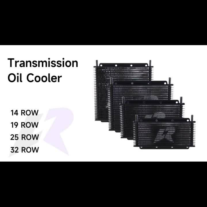 Universal Transmission Oil Cooler Kit 11x4.2x0.75 (280x107x19mm) 3/8 Barb
