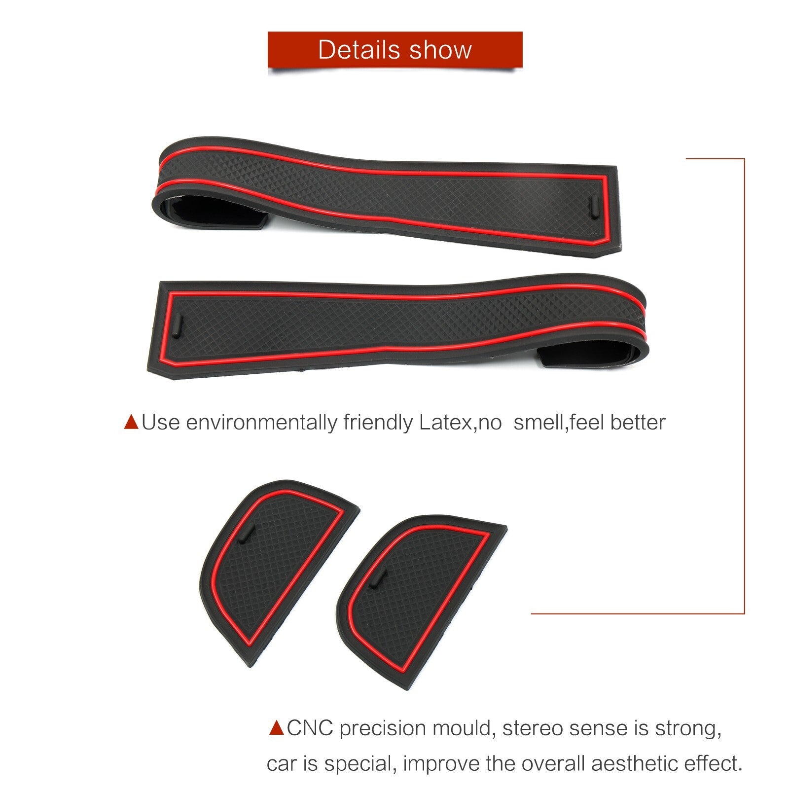 for Toyota for Camry 9TH 2024 2025 Anti-Slip Gate Slot Cup Mat Non-slip Door White