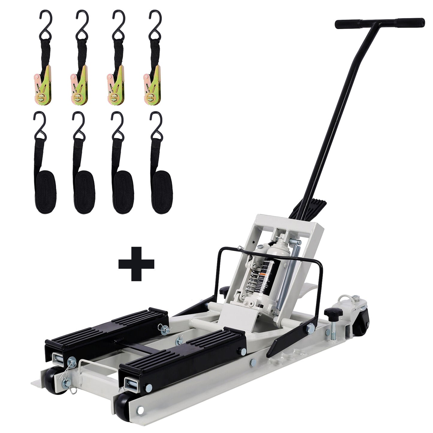 new hydraulic motorcycle lift jack 1500 lbs suitable for ATV, UTV, Dirt, bicycle bracket with strap