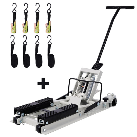 new hydraulic motorcycle lift jack 1500 lbs suitable for ATV, UTV, Dirt, bicycle bracket with strap