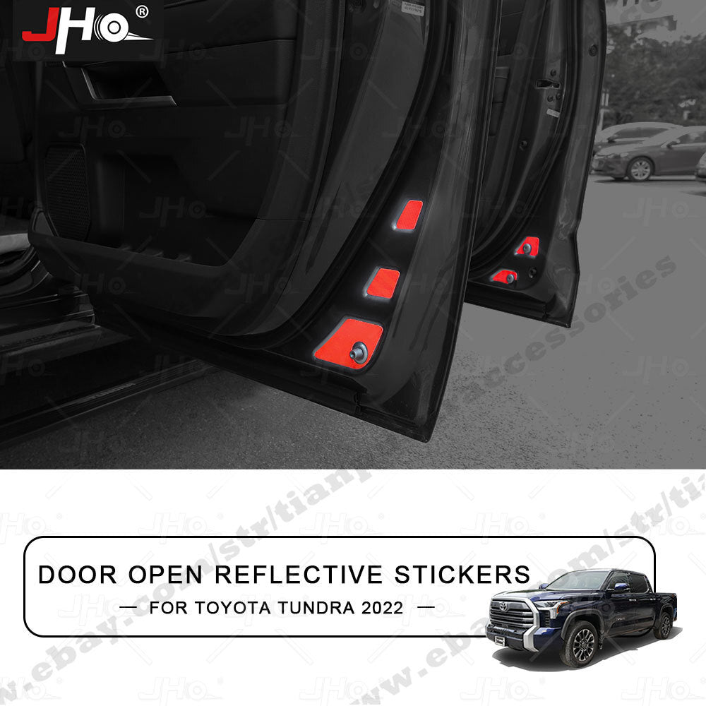 Car Door Open Reflective Sticker Warning Safety Tape for Toyota Tundra 2022