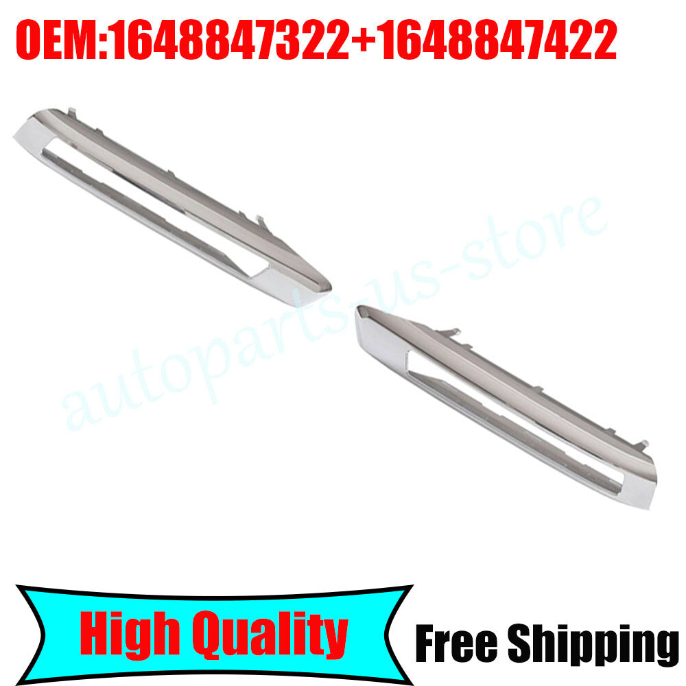 Pair Left Right Fog Light Grill Trim Cover Fit For 08-12 for Mercedes X164 GL350/450