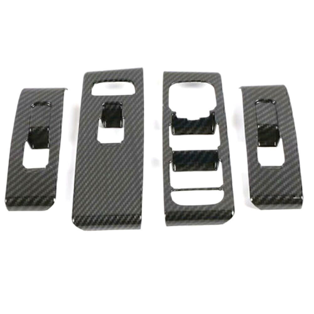 Fenster Schalter Schloss Abdeckung Trim Fur for Volvo XC40 2018 - 2020 Kohlefaser