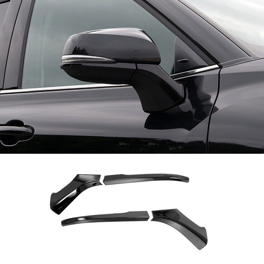 for Toyota for Corolla Cross 22-2024 Black Side Door Rear View Mirror Strip Trim 4P