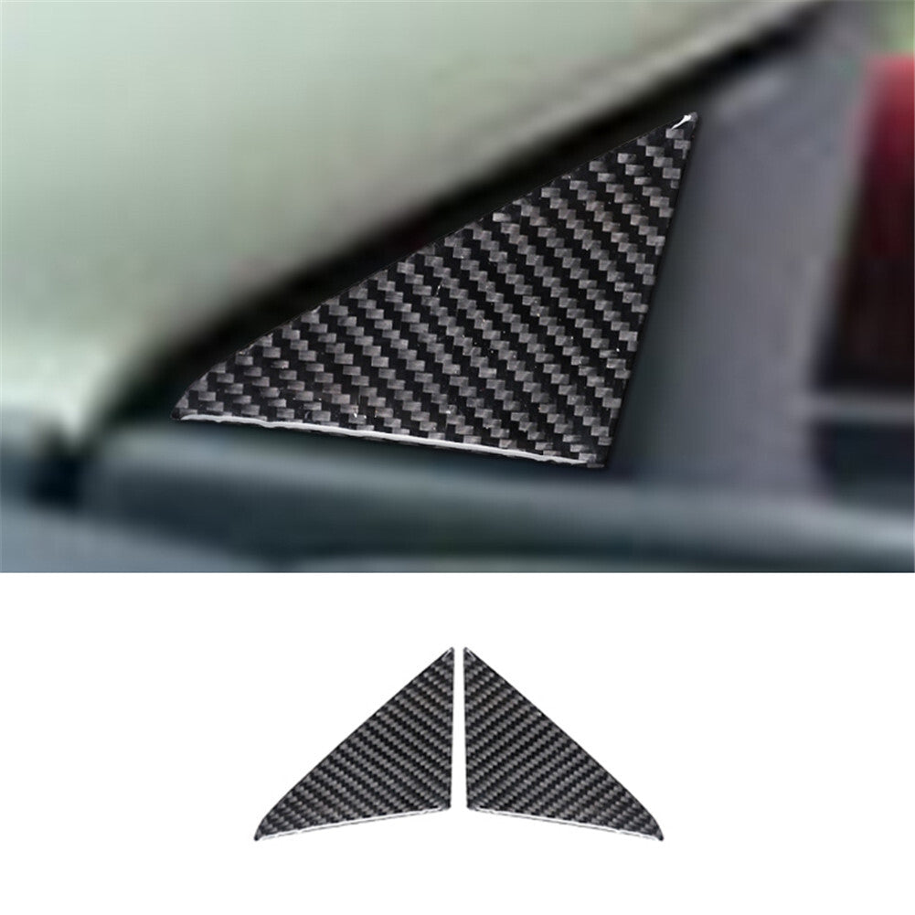 2Pcs Carbon Fiber Interior Window Pillar Cover Trim for Chrysler 200 2015-2017