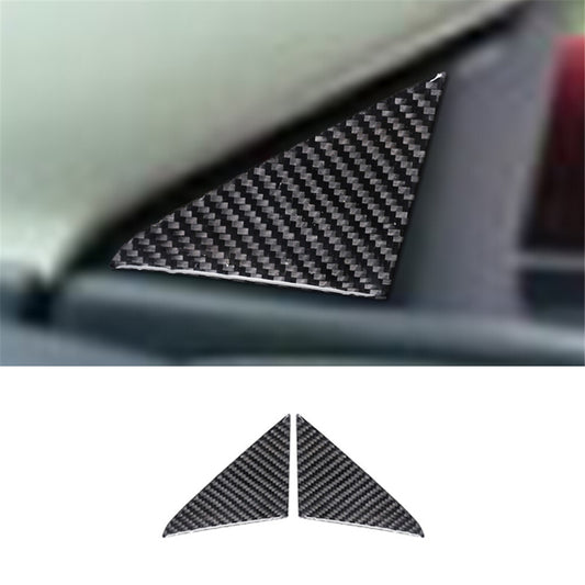 2Pcs Carbon Fiber Interior Window Pillar Cover Trim for Chrysler 200 2015-2017