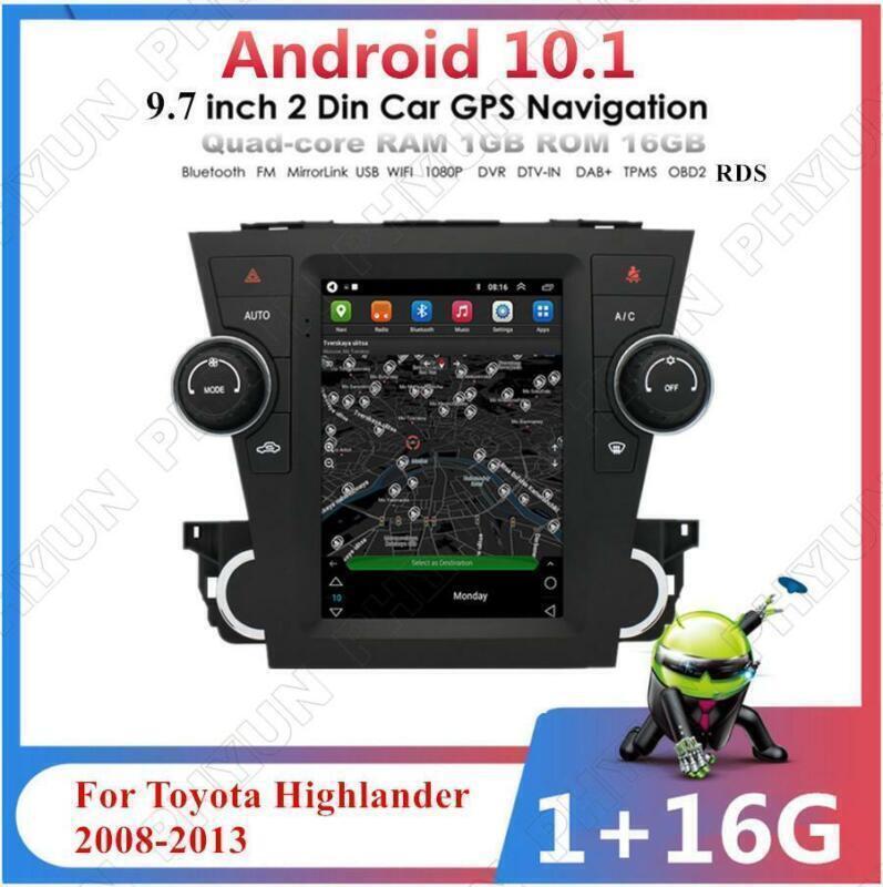 Unit Radio Player GPS Navigation for Toyota Highlander 2008-13 Android 10.1 Head