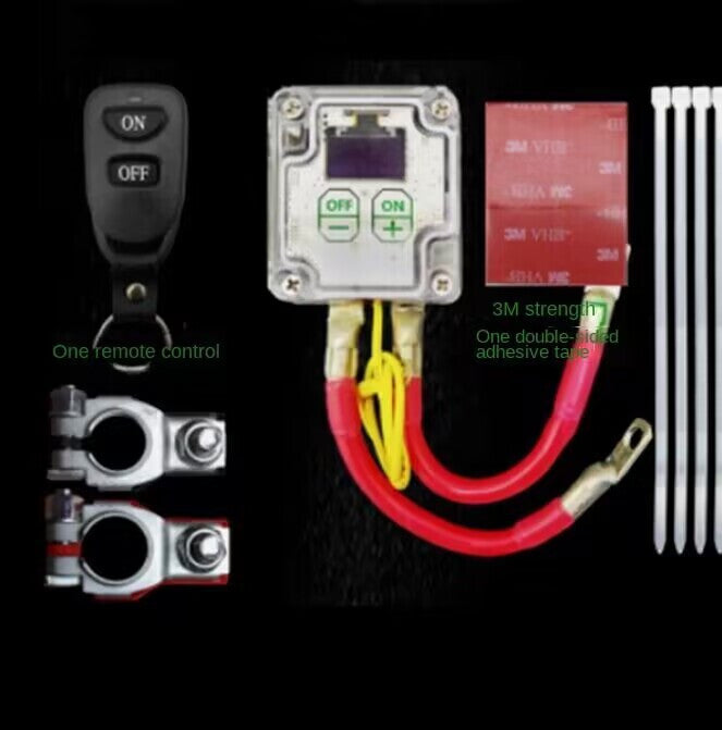 Wireless Car Battery Disconnect Isolator Cut Off Master Switch Remote Control