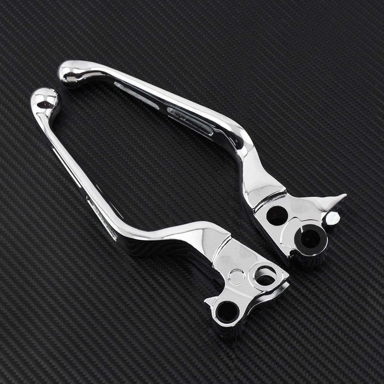 Chrome Clutch Brake Levers Fit for Harley Sportster XL 1200 Dyna Touring Softail Q