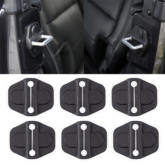 Car Door Lock Latch Protect Covers for Jeep for Wrangler JL JLU 2018+ Black