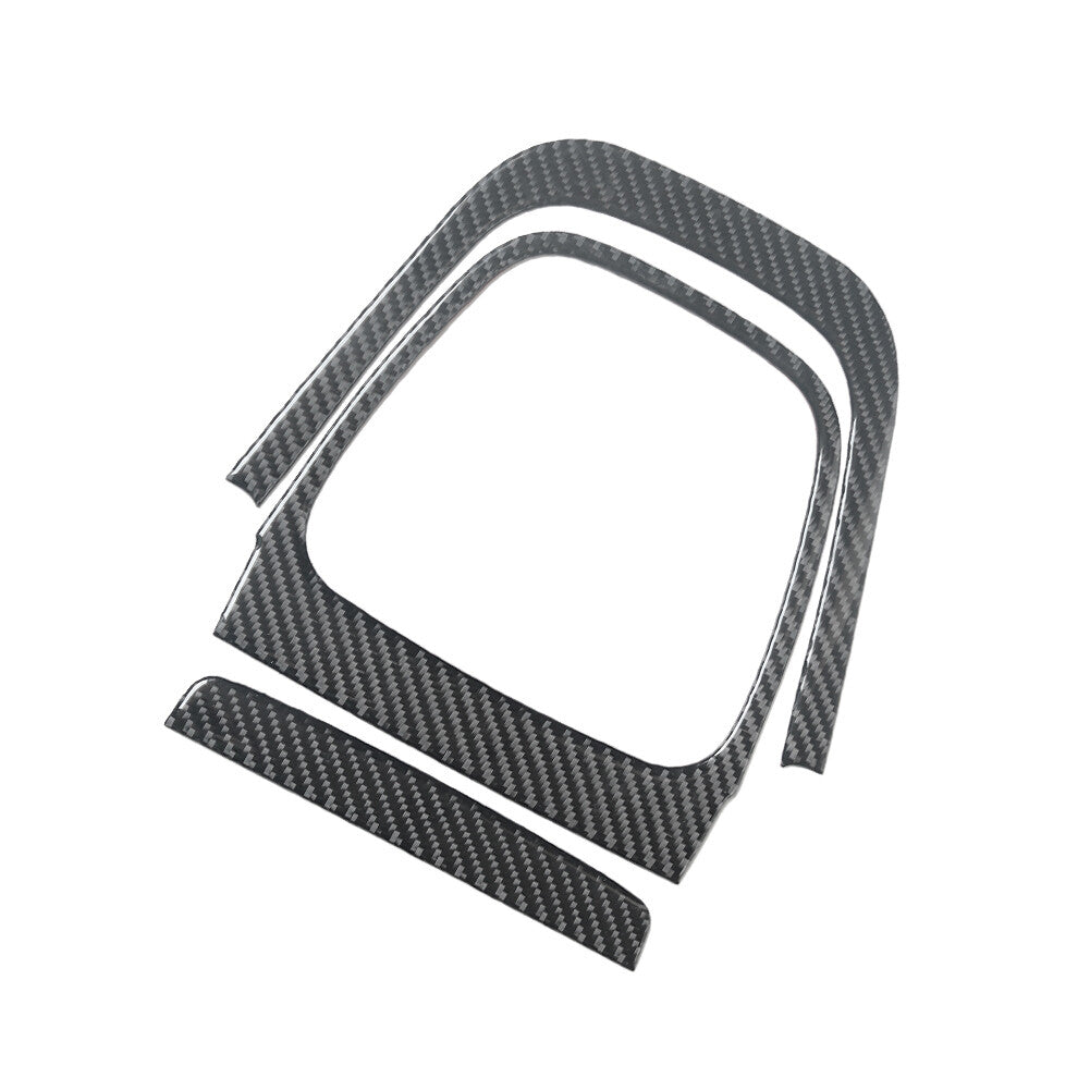 Carbon Fiber Center Cup Holder Panel Cover Trim for Chrysler 200 2011-2014 v