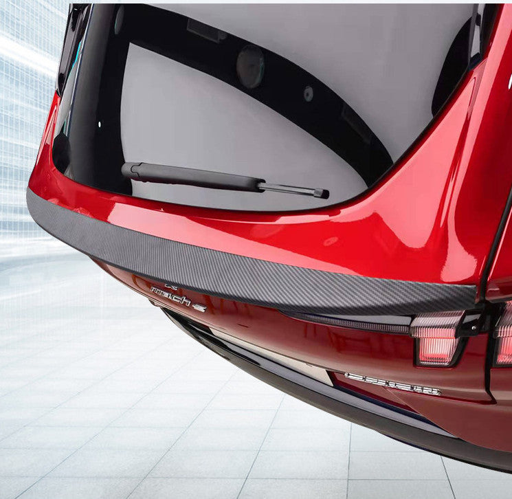 ABS Carbon for Mustang Mach-E 2021+ Rear Trunk Lid Spoiler Wing Trim B n