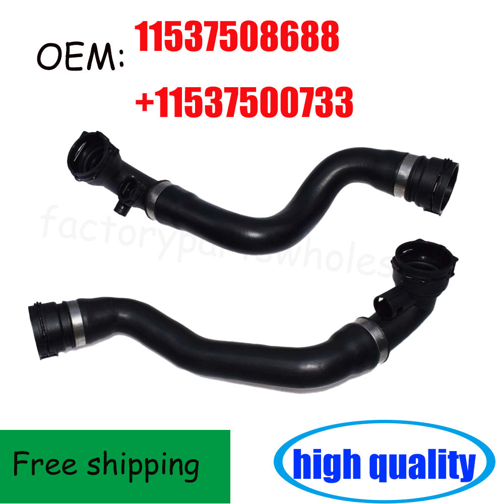 2Pcs E53 X5 3.0i 3.0L Upper And Lower Radiator Coolant water Hose Set kit n