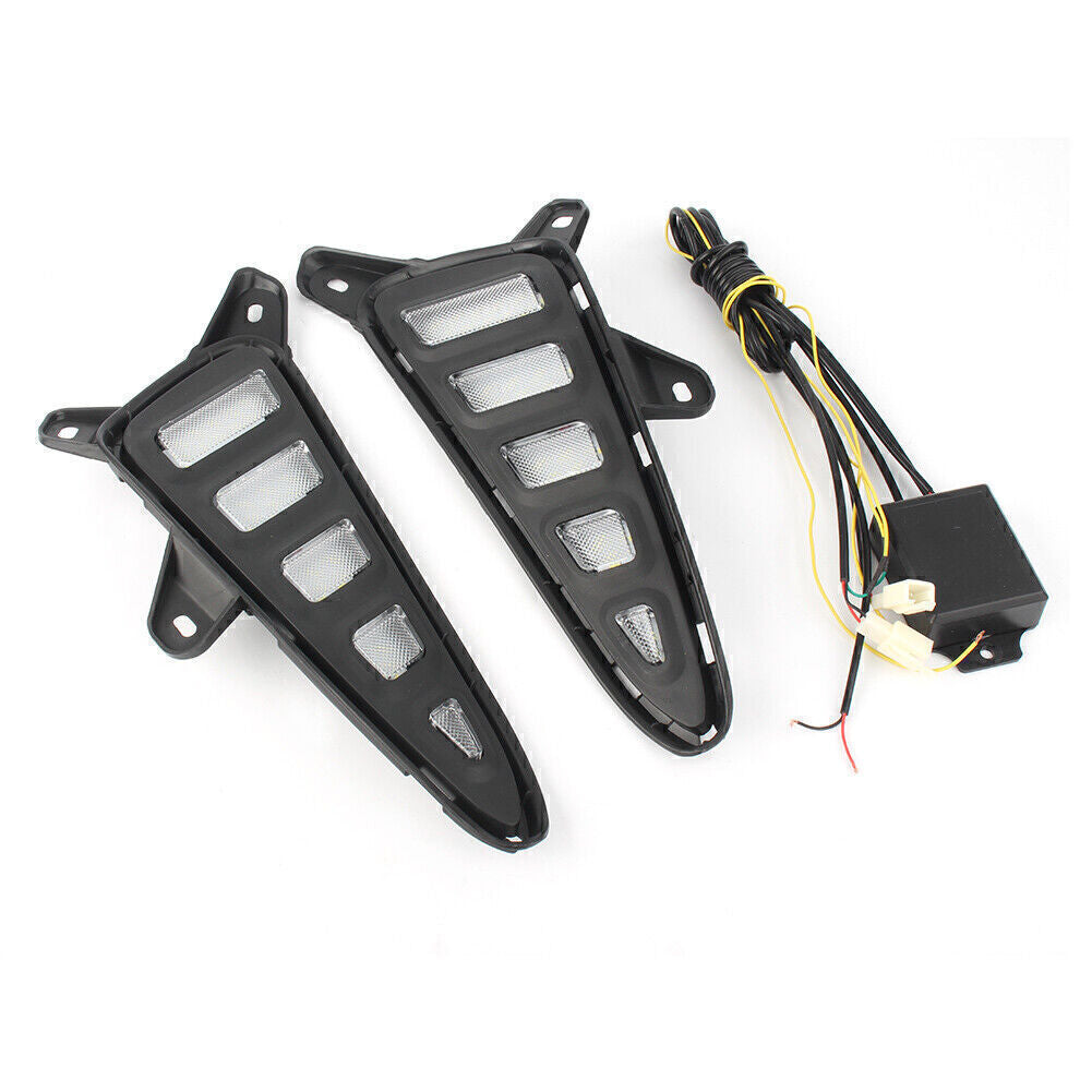 for Toyota CHR C-HR 2018 Pair LED Daytime Running Lights Turn Signal Lamp DRL Q