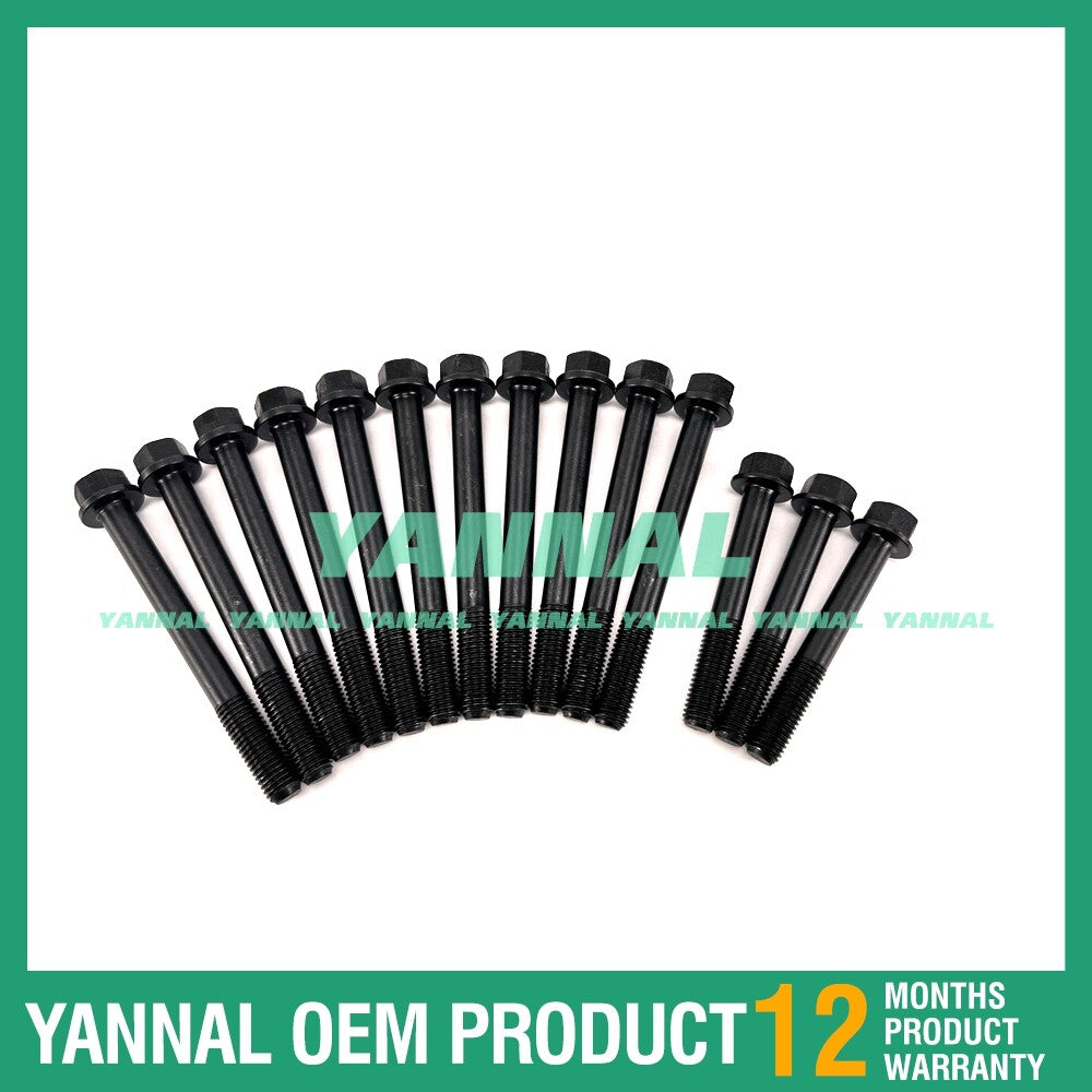 14-piece cylinder head bolt set for Shibaura S773L diesel engine