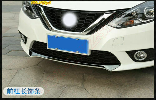 3X Black Front bumper bottom Guard Strip cover Trim for Nissan Sentra 2020-2022