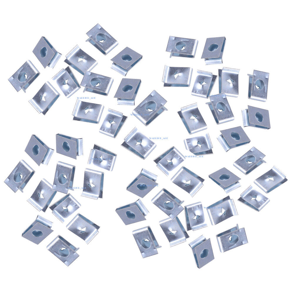 50Pcs Speed Fastener U Nuts Interior Trim Panel Fit For Domestic Appliances