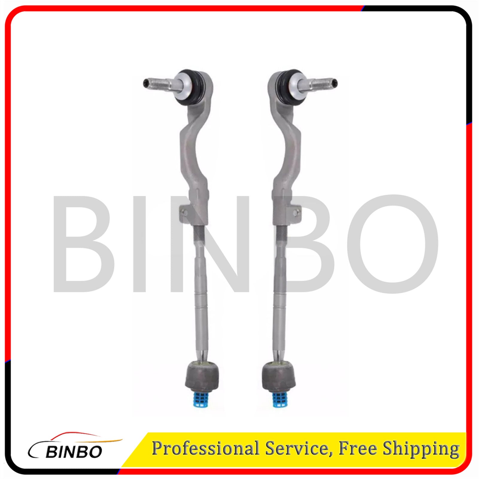 2 Front Inner+Outer Tie Rods Set For 19-21 for BMW for X5 X6 X7 G05/06/07 32106884809/10 Q