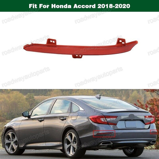 1 Pcs New Left Side Rear Bumper Lamp Reflector Light for Honda Accord 2018-2020 Q