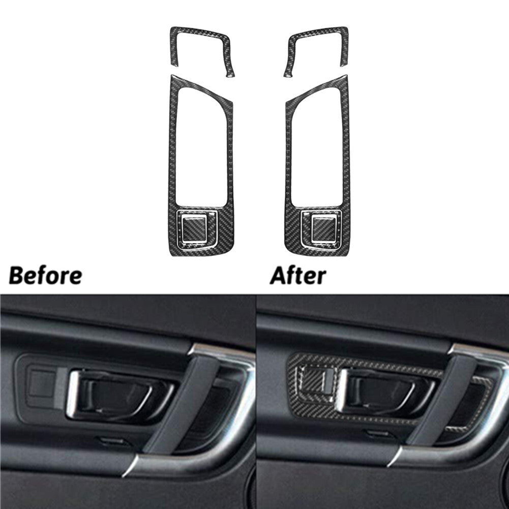 4Pcs Carbon Fiber Steering Wheel Button Accent Trim Cover For F150 2004-08 v