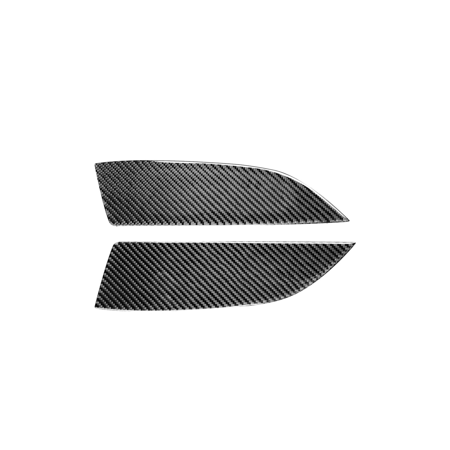 Carbon Fiber Car Rear Window Lock Lift Panel Frame Trim for Camry 12-14 v