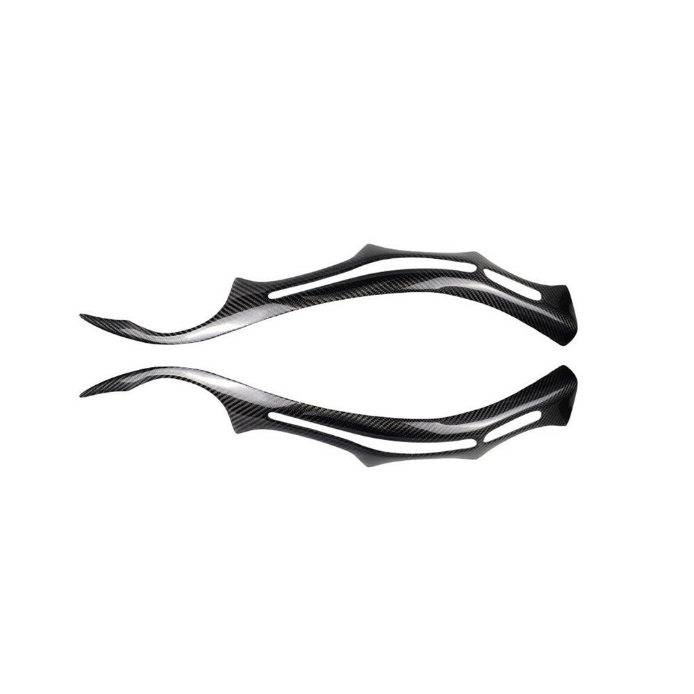 for BMW 5 Series E60 2004-2010 Real Carbon Fiber Headlight Eyelids Eyebrow Cover