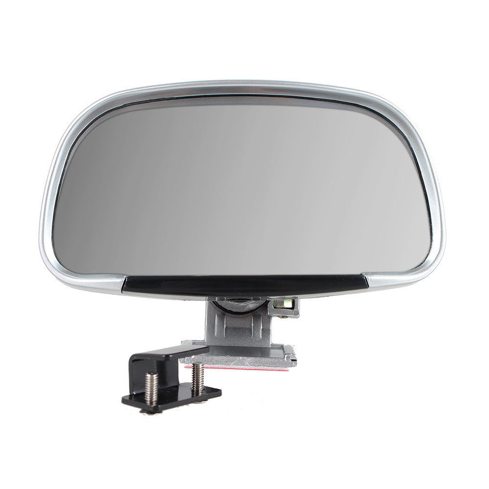 2pcs Universal Vehicle Blind Spot Rear Rearview Mirror Wide Angle Mirrors Silver