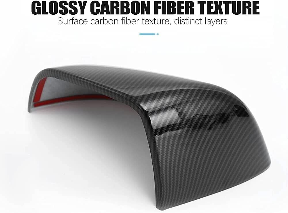 2019-2023 for Tesla for Model Y Carbon Fiber Side Rear View Mirror Cover Cap Trim For Q