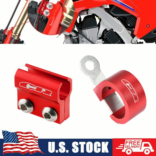 for HONDA CR 250R CR500R CR80R 85R CR125R Front Brake Hose Guide Clamps Holder Q