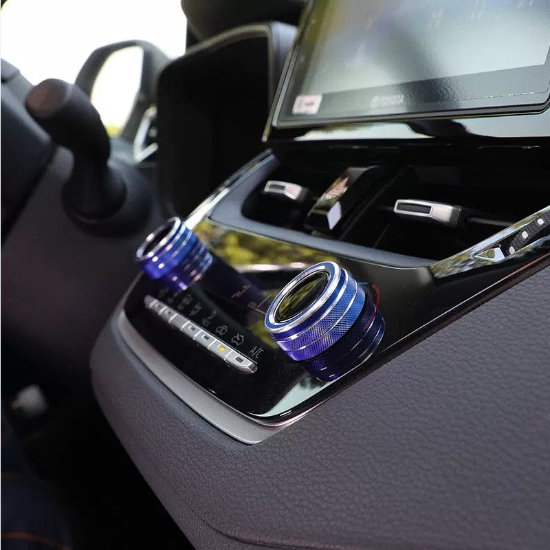 Dashboard Console Air Condition Knob Blue Trim for Corolla 2019-2024 v