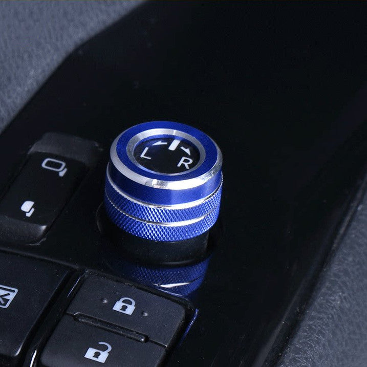 Blue Aluminum Rearview Mirror Adjust Knob Cover for Camry 2018-2023 v