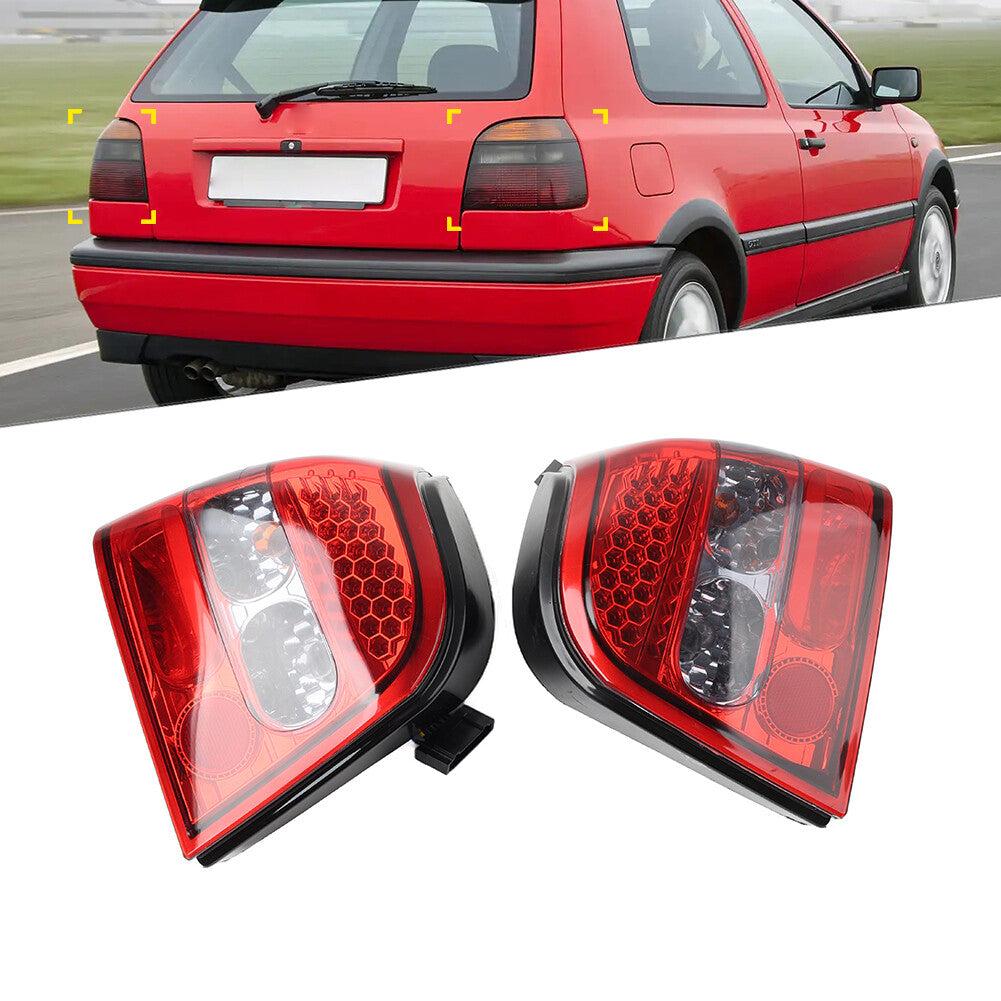 Rear Tail Light Brake Lamp Assembly Fit for VW for Golf MK3 Cabrio 1993-1999 Pair